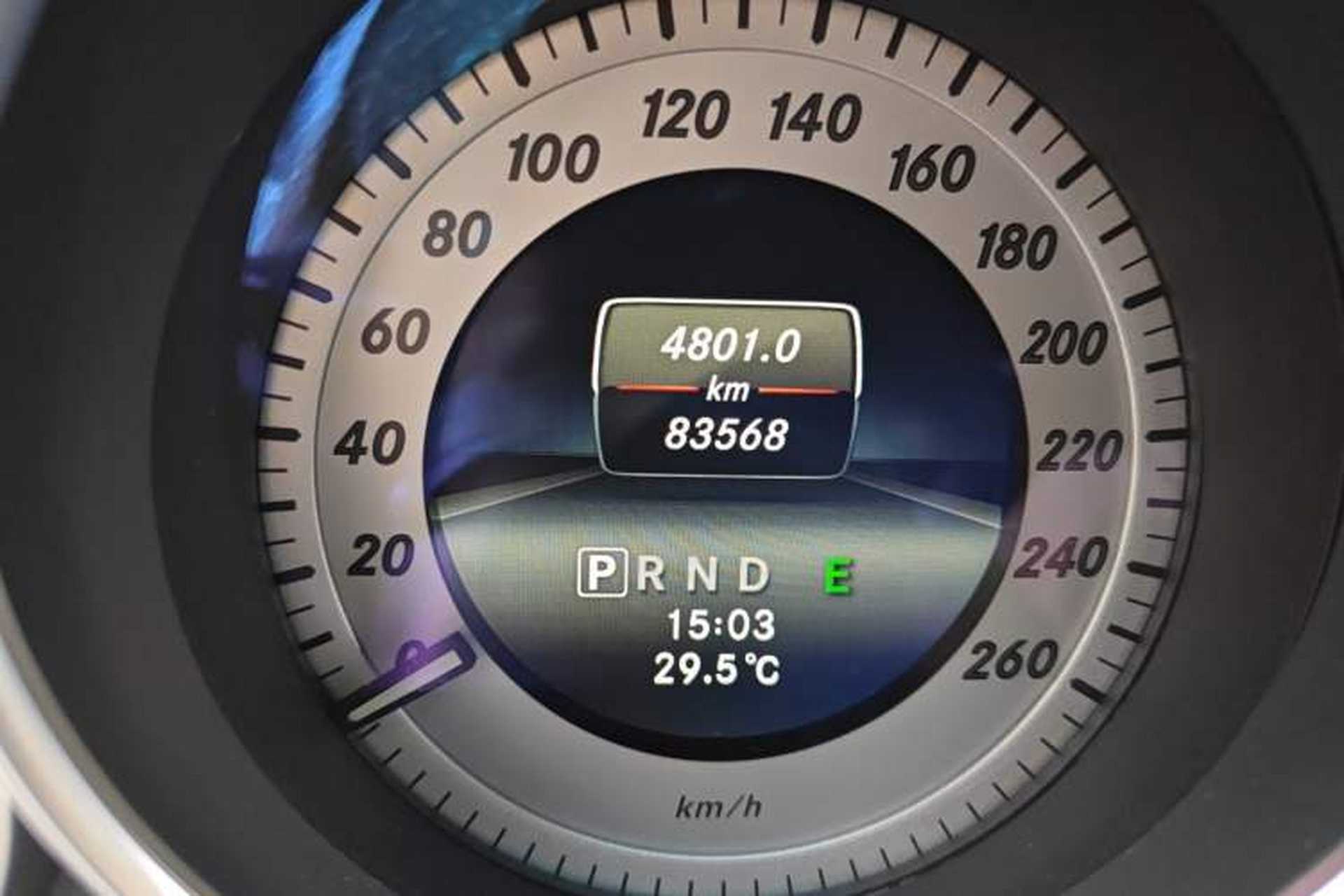 Used Mercedes-Benz C-Class 2013 C 180 Coupe Odometer Close Up
