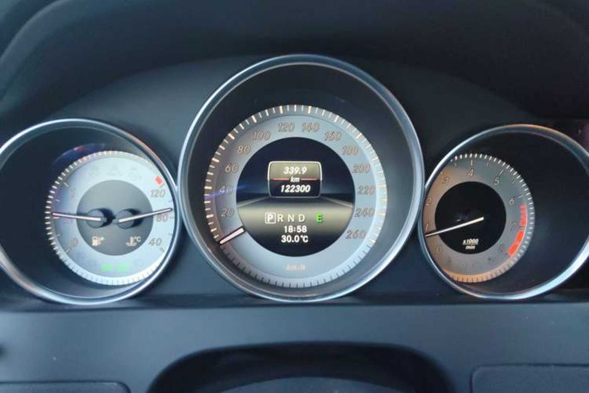 Used Mercedes-Benz C-Class 2013 C 180 Coupe Odometer Close Up
