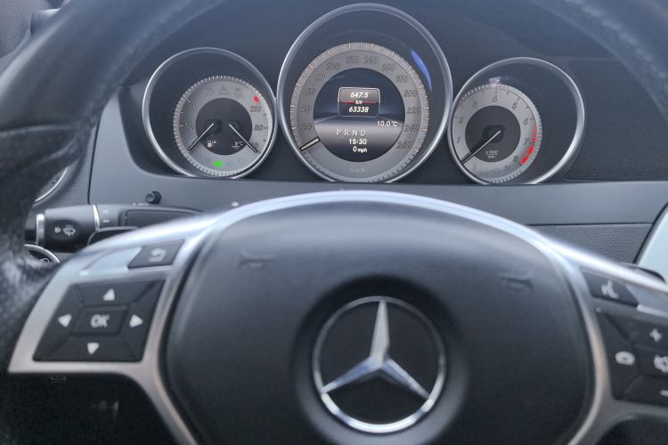 Used Mercedes-Benz C-Class 2013 C 180 Coupe Odometer Close Up