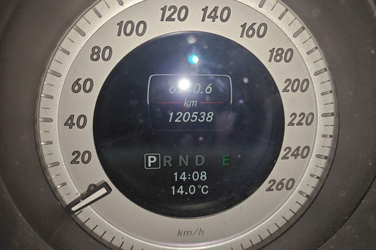 Used Mercedes-Benz C-Class 2013 C 180 Coupe Odometer Close Up