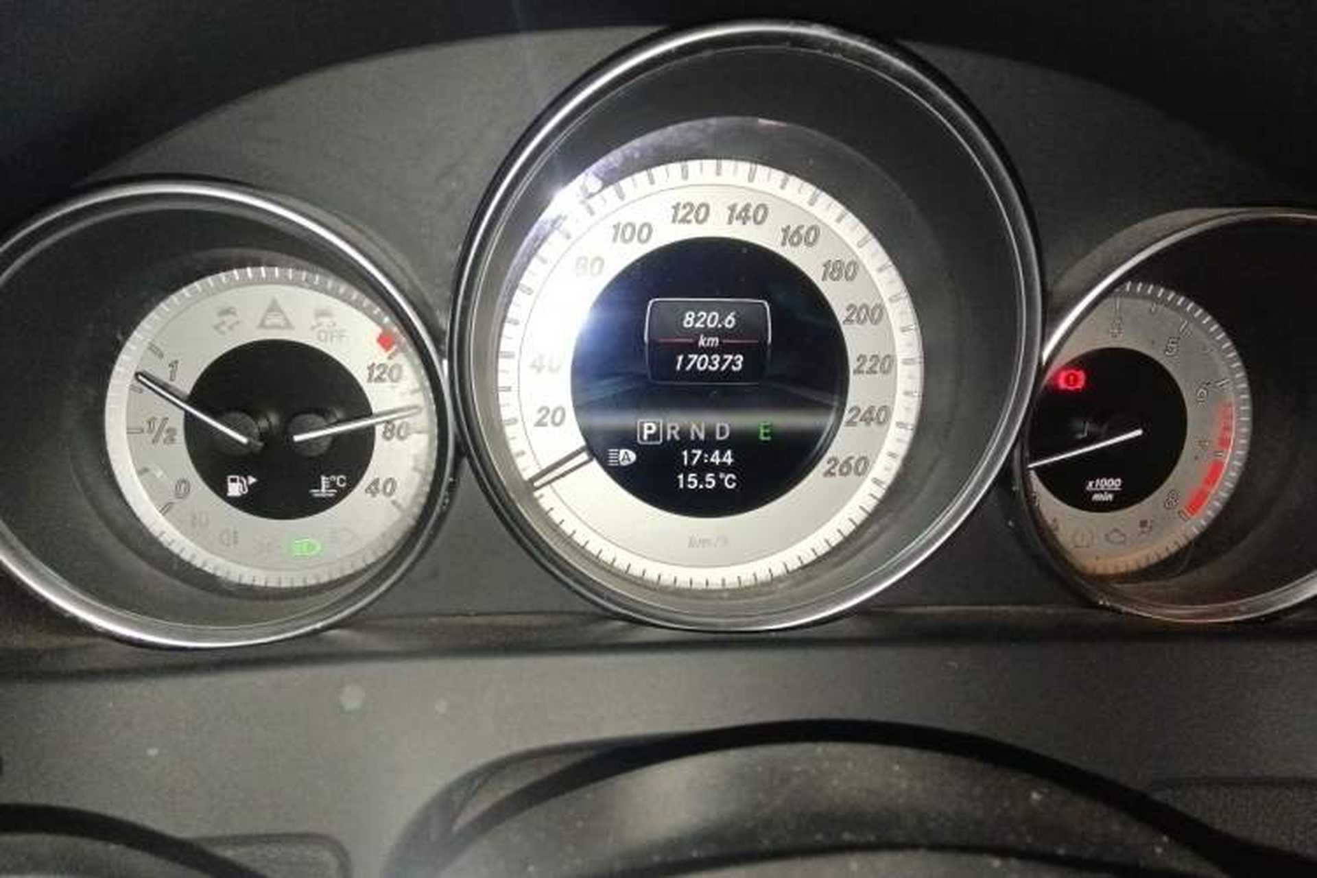 Used Mercedes-Benz C-Class 2013 C 180 Coupe Odometer Close Up