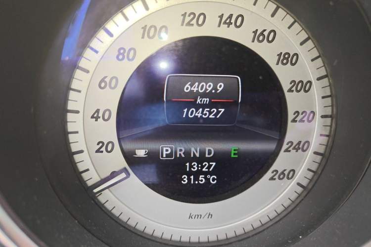 Used Mercedes-Benz C-Class 2013 C 180 Coupe Odometer Close Up