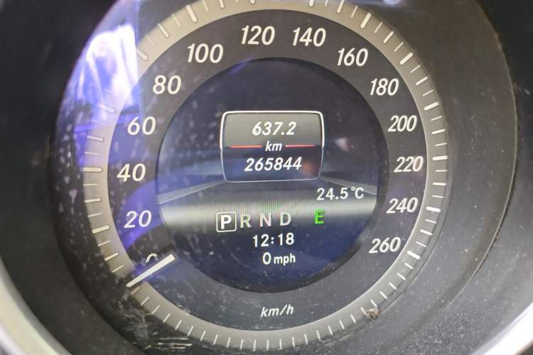Used Mercedes-Benz C-Class 2013 C 180 Classic Grand Edition Odometer Close Up