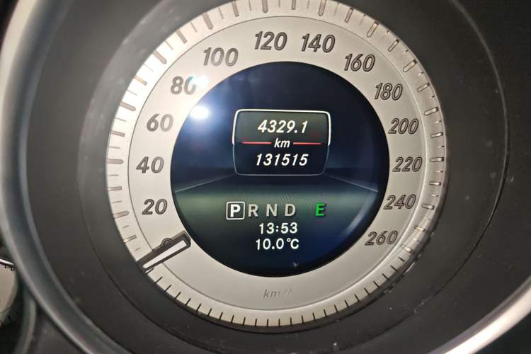 Used Mercedes-Benz C-Class 2013 C 180 Coupe Odometer Close Up