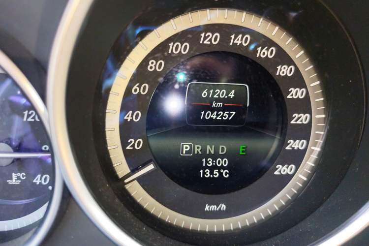 Used Mercedes-Benz C-Class 2013 C 180 Classic Grand Edition Odometer Close Up