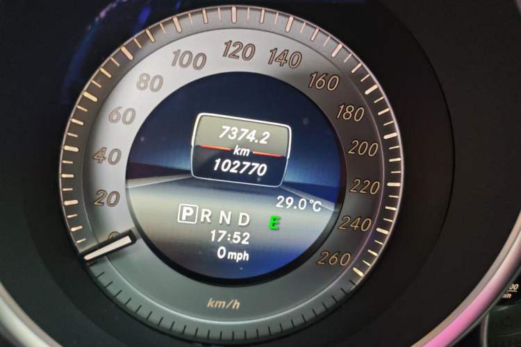 Used Mercedes-Benz C-Class 2013 C 180 Coupe Odometer Close Up