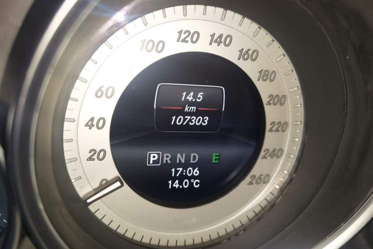 Used Mercedes-Benz C-Class 2013 C 180 Coupe Odometer Close Up
