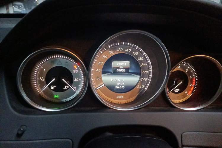 Used Mercedes-Benz C-Class 2013 C 180 Coupe Odometer Close Up