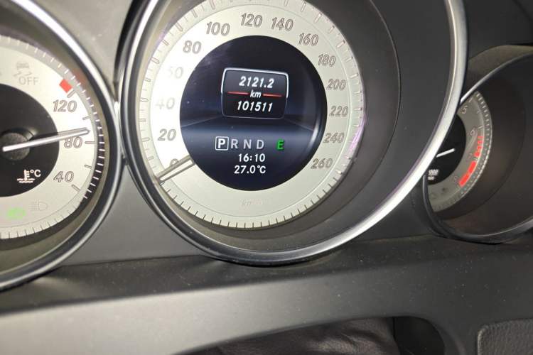 Used Mercedes-Benz C-Class 2013 C 180 Coupe Odometer Close Up