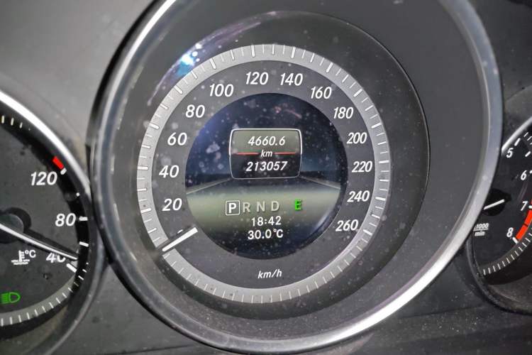 Used Mercedes-Benz C-Class 2013 C 180 Classic Grand Edition Odometer Close Up