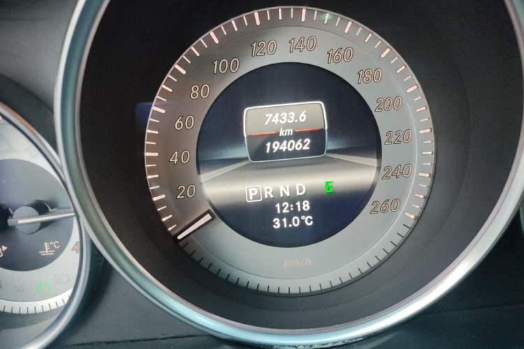 Used Mercedes-Benz C-Class 2013 C 260 CGI Fashion Model Odometer Close Up