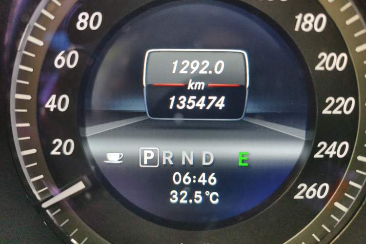 Used Mercedes-Benz C-Class 2013 C 180 CGI Classic Odometer Close Up