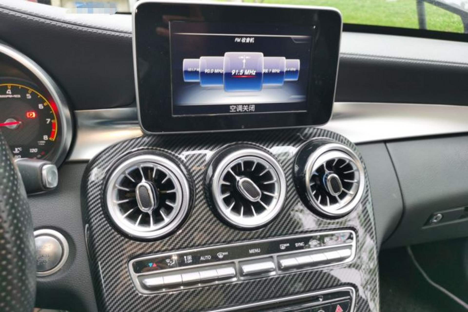 Used Mercedes-Benz C-Class 2015 Revised C 200 L Sport Edition Audio And AC Panel
