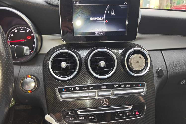 Used Mercedes-Benz C-Class 2015 C 200 Sport Edition Audio And AC Panel