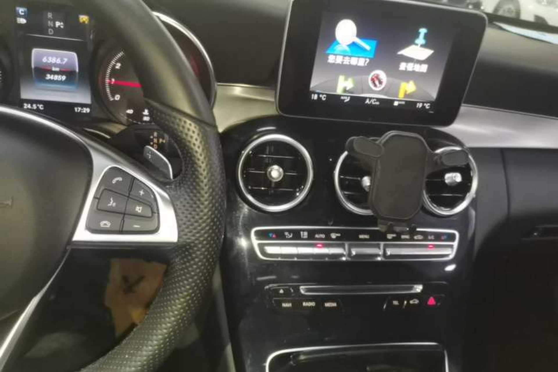 Used Mercedes-Benz C-Class 2015 C 200 Sport Edition 4MATIC Audio And AC Panel