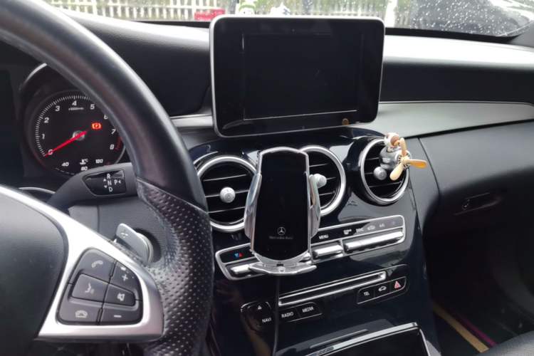 Used Mercedes-Benz C-Class 2015 C 200 Sport Edition 4MATIC Audio And AC Panel