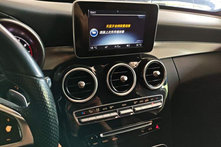 Used Mercedes-Benz C-Class 2015 C 200 Sport Edition 4MATIC Audio And AC Panel
