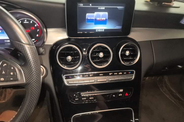 Used Mercedes-Benz C-Class 2015 C 200 Sport Edition 4MATIC Audio And AC Panel