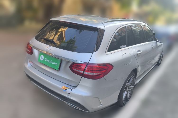 Used Mercedes-Benz C-Class 2015 C 200 station wagon Rear Right 45 Deg