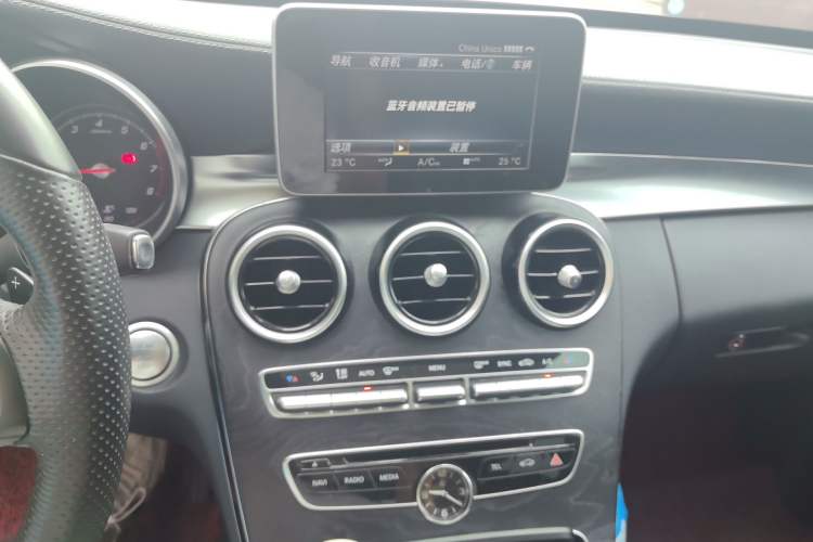 Used Mercedes-Benz C-Class 2015 C 200 L 4MATIC Sport Edition Audio And AC Panel