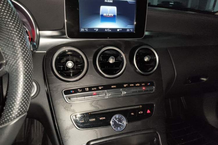 Used Mercedes-Benz C-Class 2015 C 200 L 4MATIC Sport Edition Audio And AC Panel