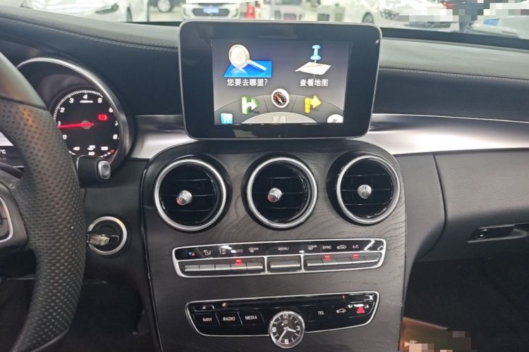Used Mercedes-Benz C-Class 2015 Revised C 200 L Sport Edition Audio And AC Panel