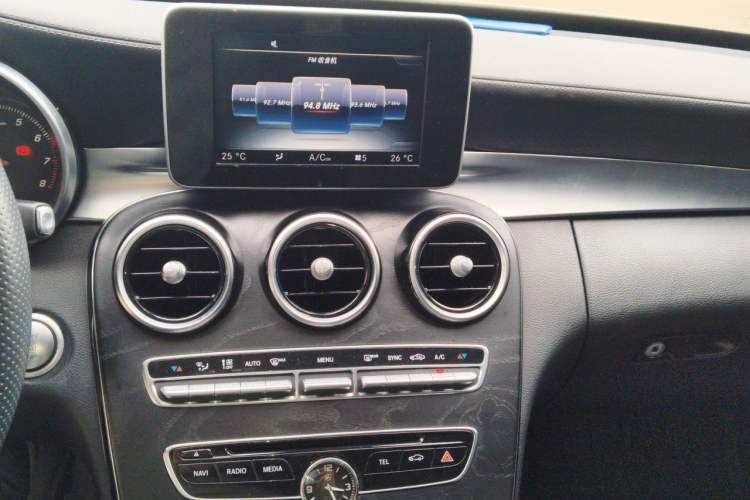 Used Mercedes-Benz C-Class 2015 Restyled C 180 L Sport Edition Audio And AC Panel