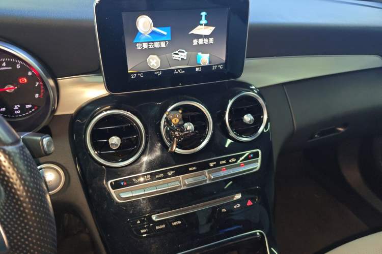 Used Mercedes-Benz C-Class 2015 C 200 Sport Edition 4MATIC Audio And AC Panel