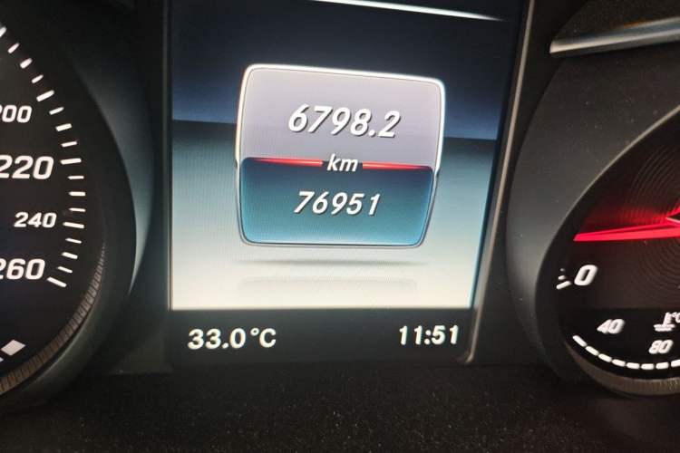 Used Mercedes-Benz C-Class 2015 Restyled C 180 L Sport Edition Odometer Close Up