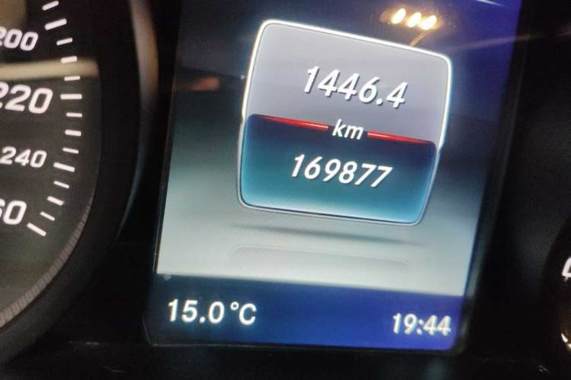 Used Mercedes-Benz C-Class 2015 C 200 Sport Edition Odometer Close Up