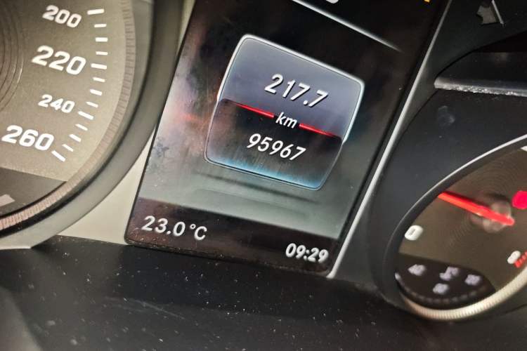 Used Mercedes-Benz C-Class 2015 C 180 L Sport Edition Odometer Close Up