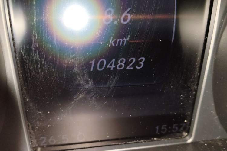 Used Mercedes-Benz C-Class 2015 C 200 Sport Edition Odometer Close Up