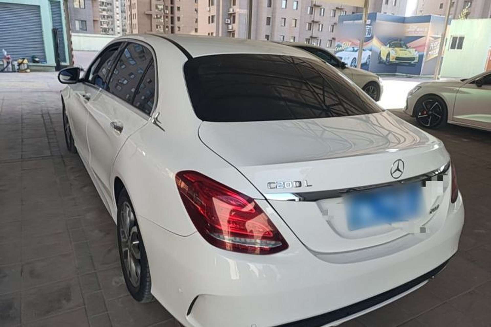 Used Mercedes-Benz C-Class 2015 Restyled C 180 L Sport Edition Rear Left 45 Deg