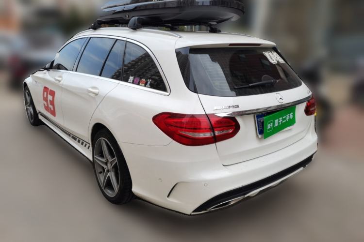 Used Mercedes-Benz C-Class 2015 C 200 station wagon Rear Left 45 Deg