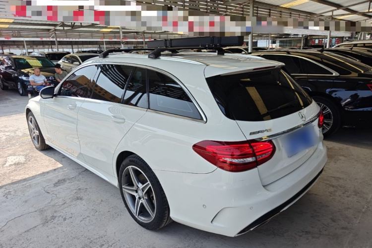 Used Mercedes-Benz C-Class 2015 C 200 station wagon Rear Left 45 Deg