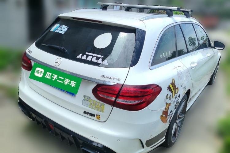 Used Mercedes-Benz C-Class 2015 C 200 station wagon Rear Right 45 Deg
