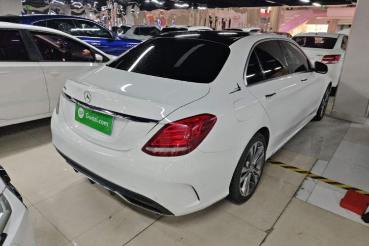 Used Mercedes-Benz C-Class 2015 C 200 L 4MATIC Sport Edition Rear Right 45 Deg
