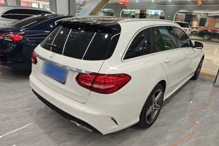Used Mercedes-Benz C-Class 2015 C 200 station wagon Rear Right 45 Deg
