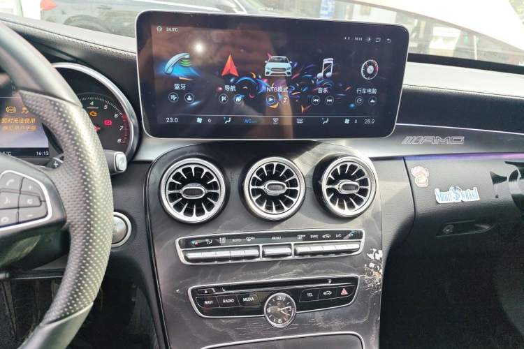 Used Mercedes-Benz C-Class 2016 C 200 L Sport Edition Audio And AC Panel