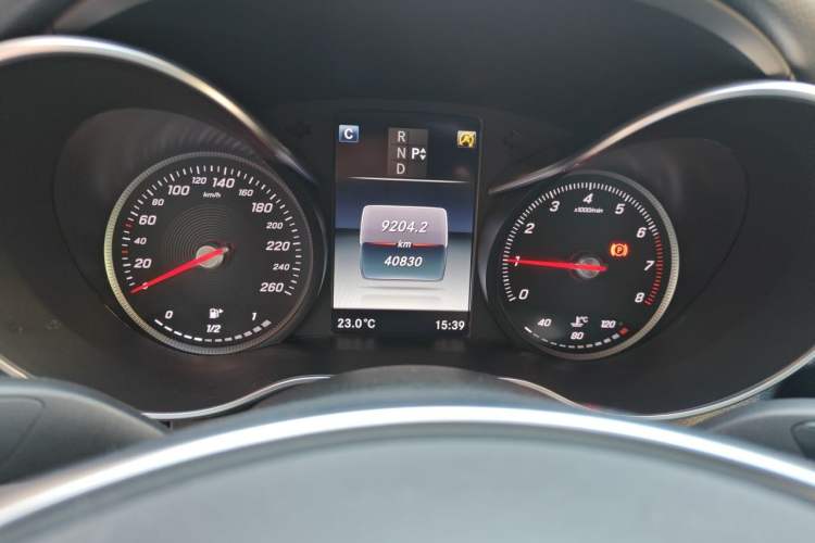 Used Mercedes-Benz C-Class 2016 C 200 Sport Edition Odometer Close Up