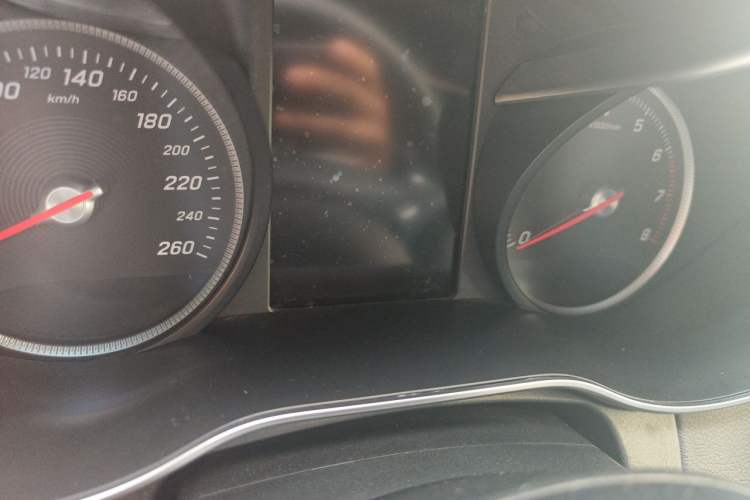 Used Mercedes-Benz C-Class 2016 C 200 Coupe Odometer Close Up