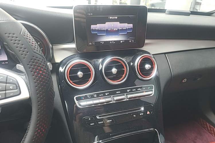 Used Mercedes-Benz C-Class 2016 C 200 Sport Edition Audio And AC Panel