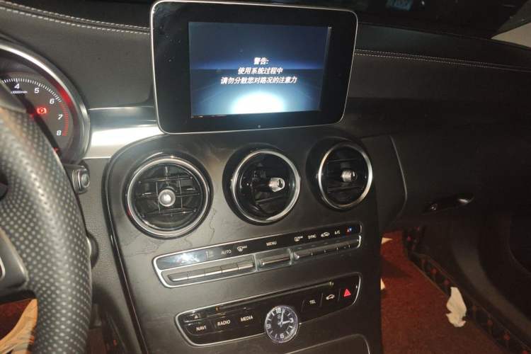 Used Mercedes-Benz C-Class 2016 C 180 L Sport Edition Audio And AC Panel