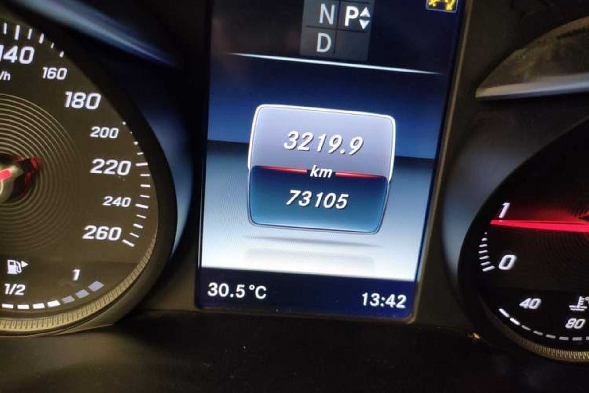 Used Mercedes-Benz C-Class 2016 C 200 L Sport Edition Odometer Close Up