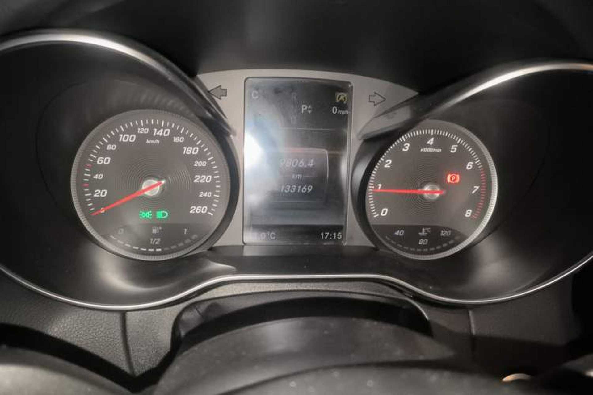 Used Mercedes-Benz C-Class 2016 C 200 Sport Edition Odometer Close Up