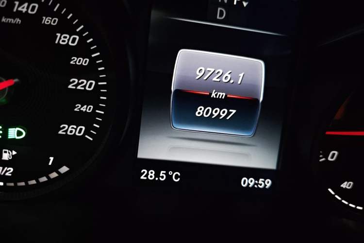 Used Mercedes-Benz C-Class 2016 C 180 L Sport Edition Odometer Close Up
