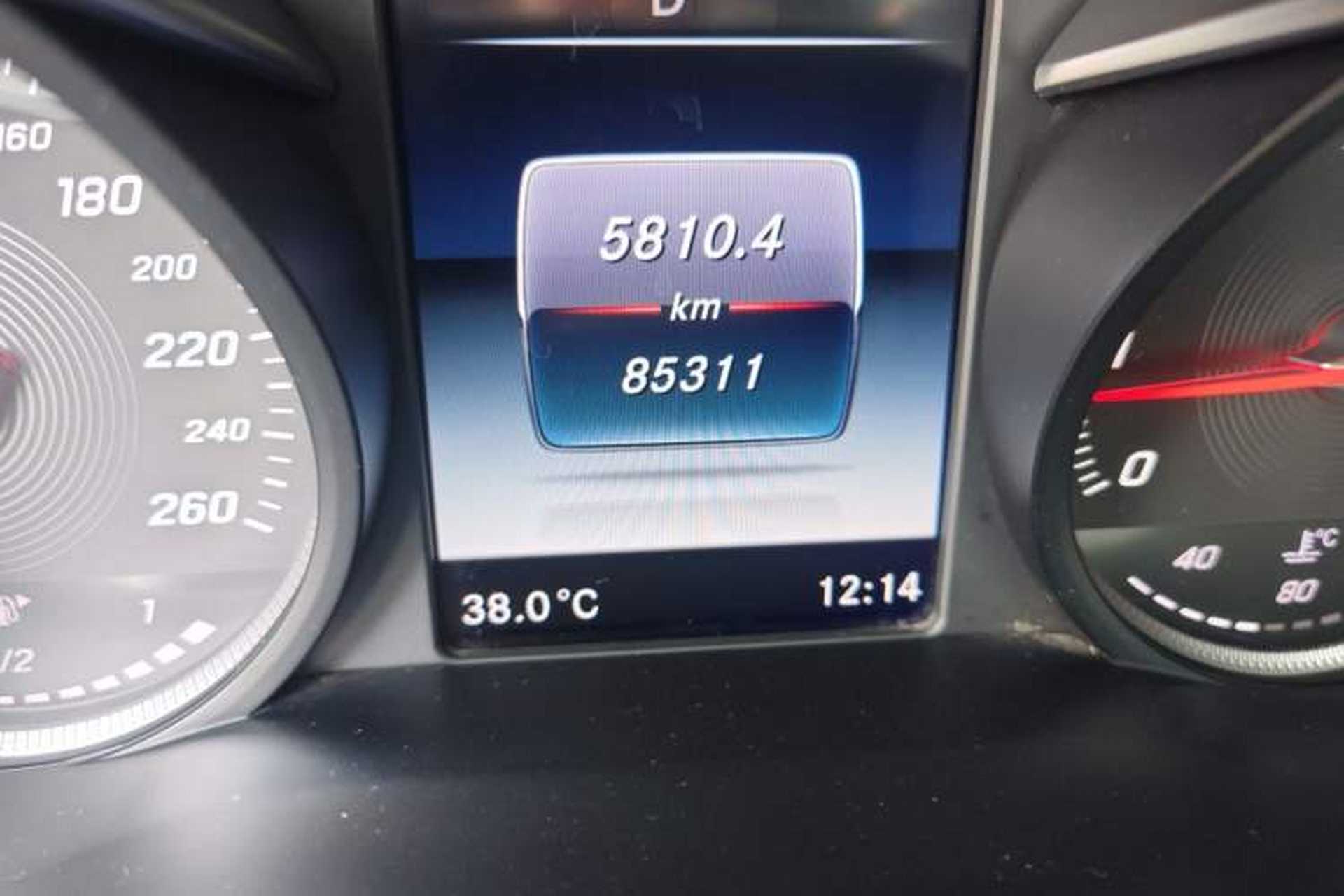 Used Mercedes-Benz C-Class 2016 C 200 L 4MATIC Sport Edition Odometer Close Up