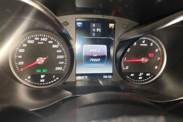 Used Mercedes-Benz C-Class 2016 C 200 Sport Edition Odometer Close Up