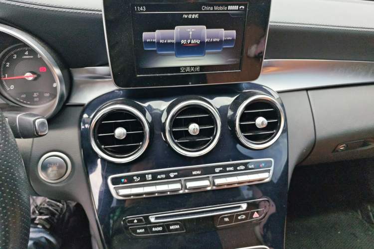 Used Mercedes-Benz C-Class 2017 Revised C 180 L Dynamic Sports Edition Audio And AC Panel