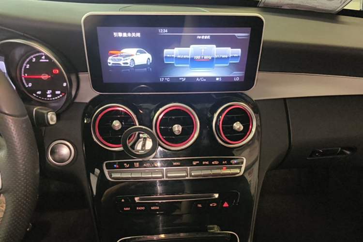 Used Mercedes-Benz C-Class 2017 Restyled C 200 Sport Edition Audio And AC Panel